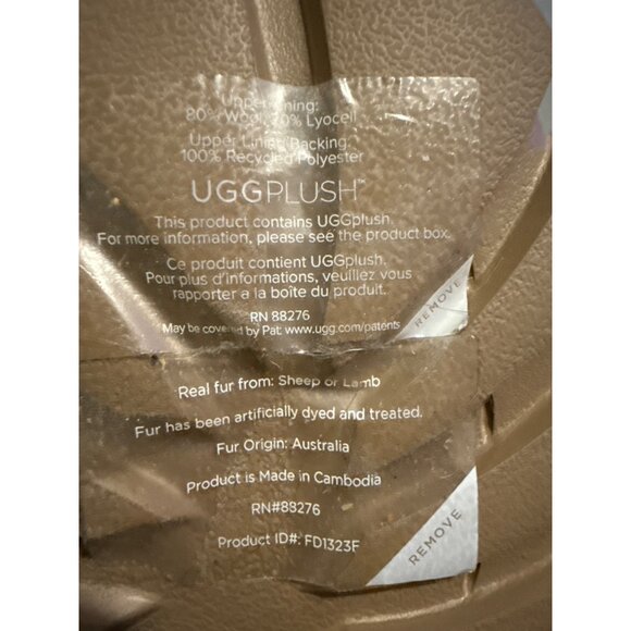 NWOT Cozetta UGG Braid Natural Cream Sheepskin Slip On Slippers Slides Size 12 - Picture 7 of 15